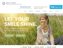 Tablet Screenshot of bearcreekdentalgroup.com
